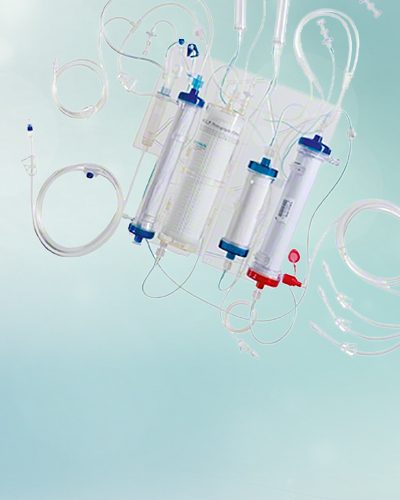 Sterile disposable set in combination with Plasmat® Futura.
