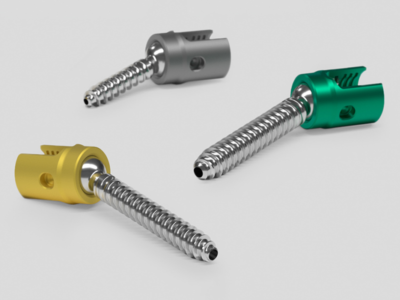 Tre Ennovate® skruer til cervikal stabilisering